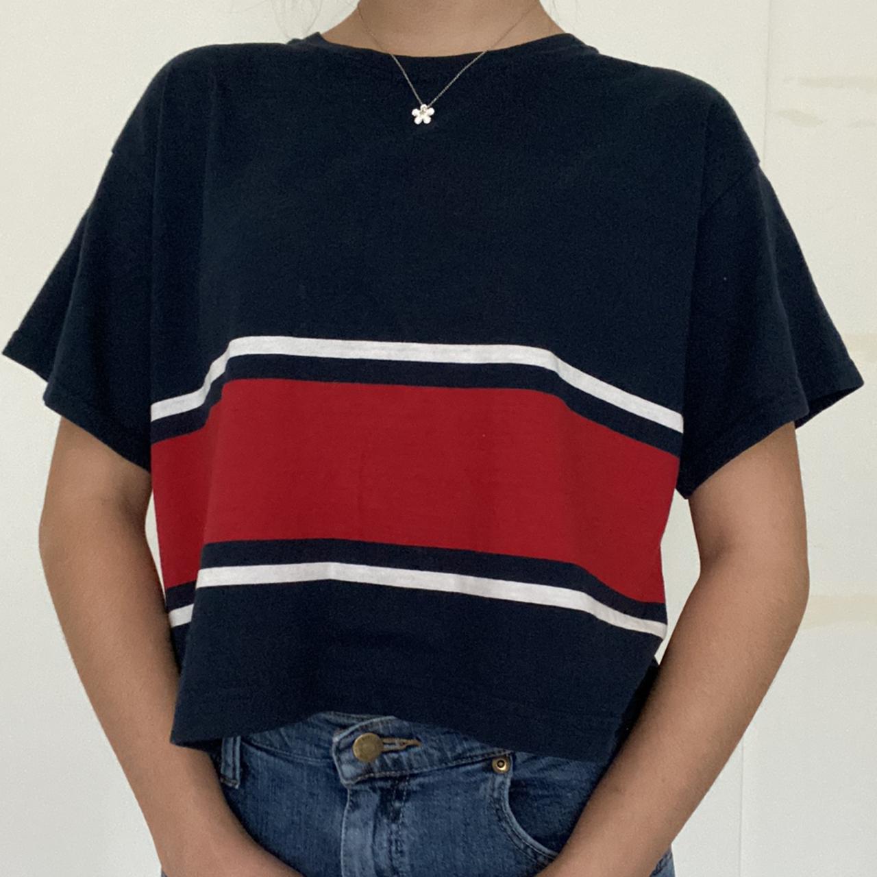 brandy melville striped top free shipping !!! open... Depop