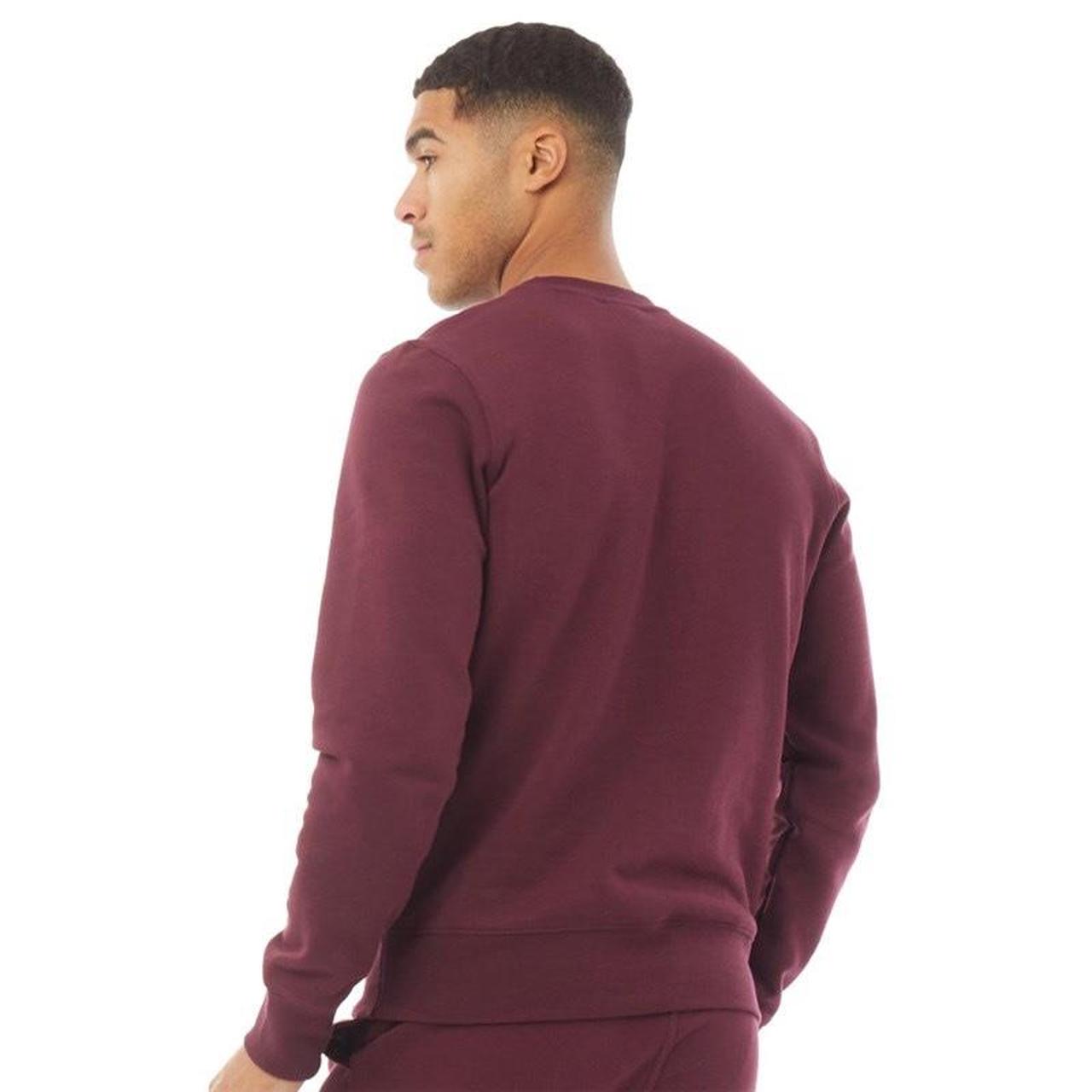 New balance fleece crew burgundy unisex sweatshirt... - Depop