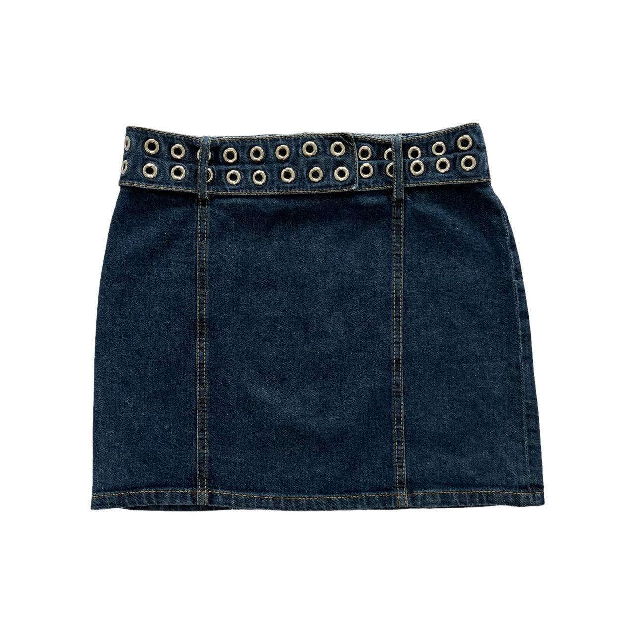 This stunning vintage y2k Karen Millen denim skirt... Depop