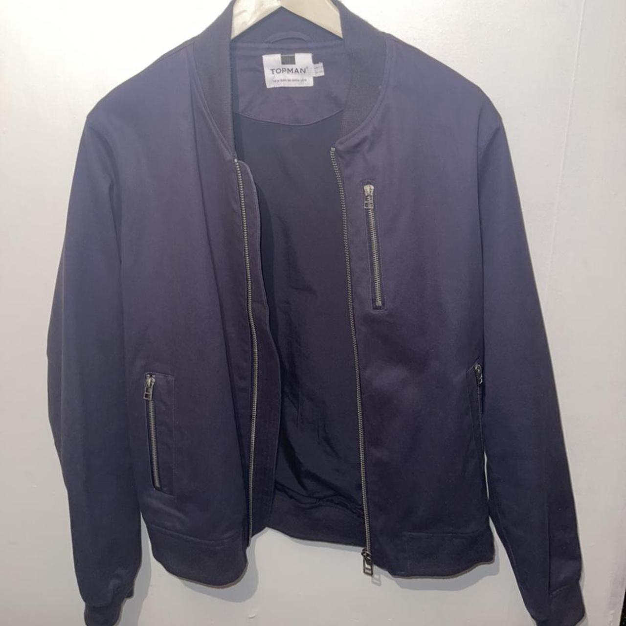 Bomber Jacket. Topman. Navy. Men’s medium. Very... - Depop