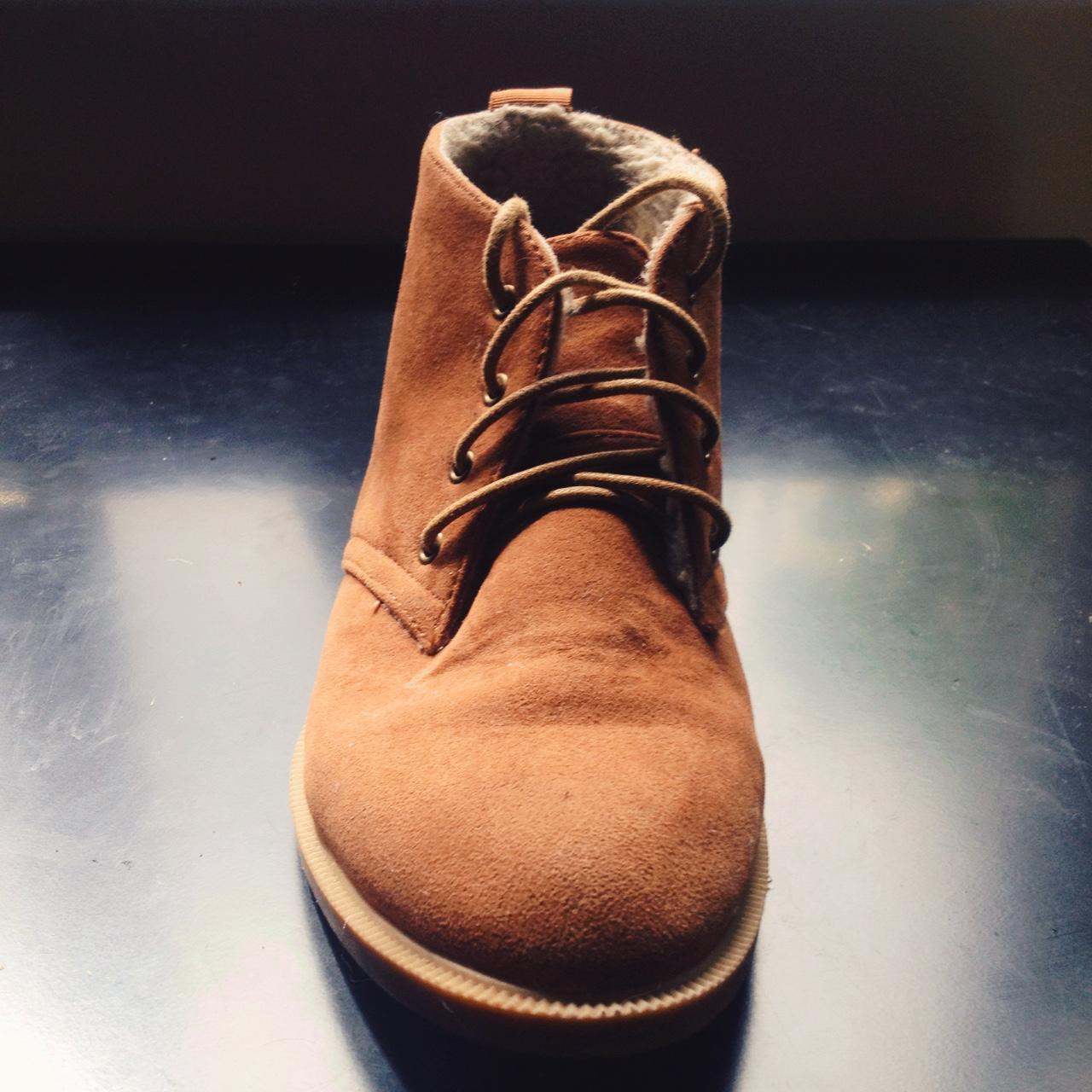 fur lined desert boots