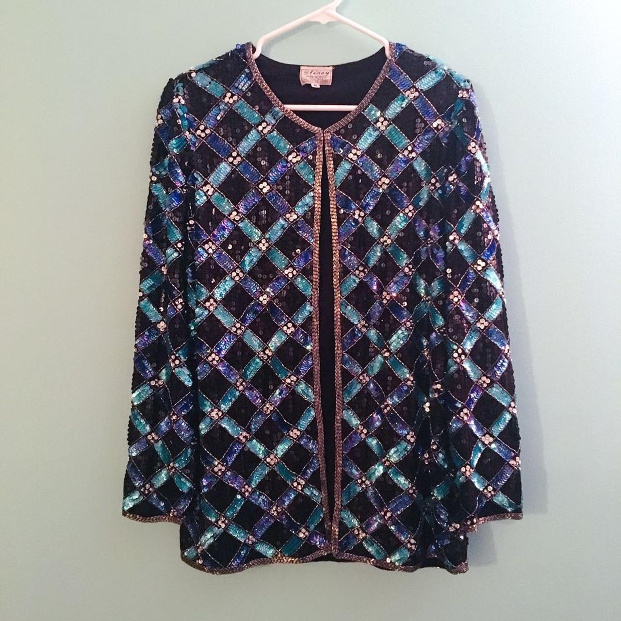 Vintage Beaded Jacket #vintage #jacket #top #beaded... - Depop