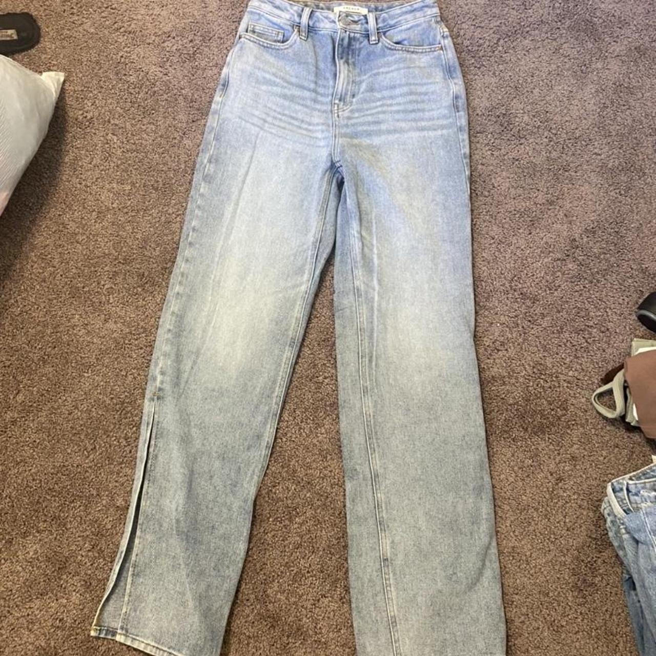 Pacsun side split jeans, straight leg fit size... - Depop