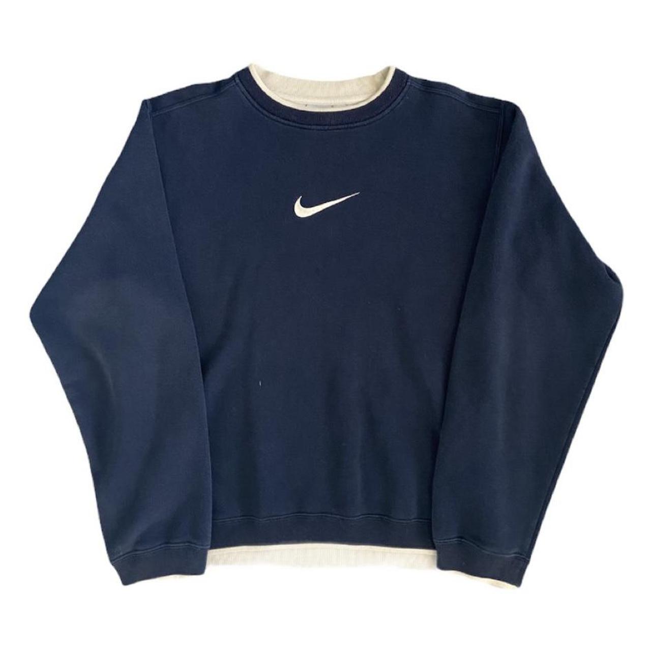 cream vintage nike jumper