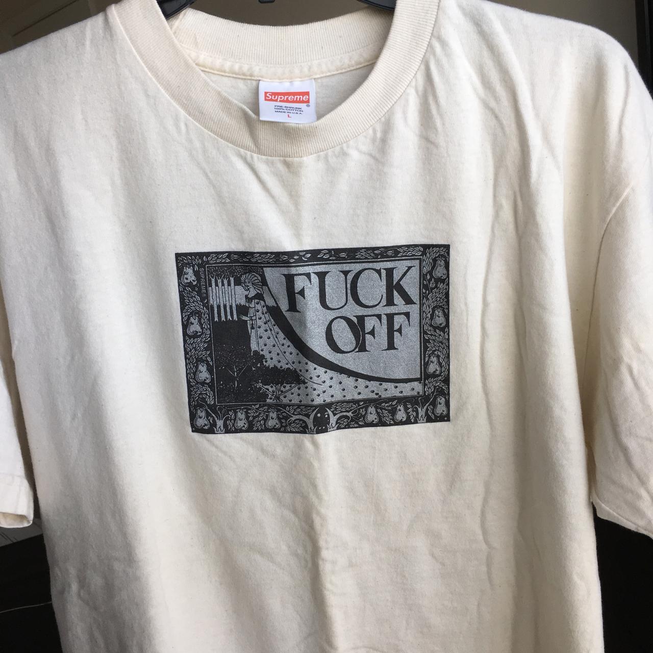 🔥 Supreme ‘Fuck Off’ Tee Shirt | Color... - Depop