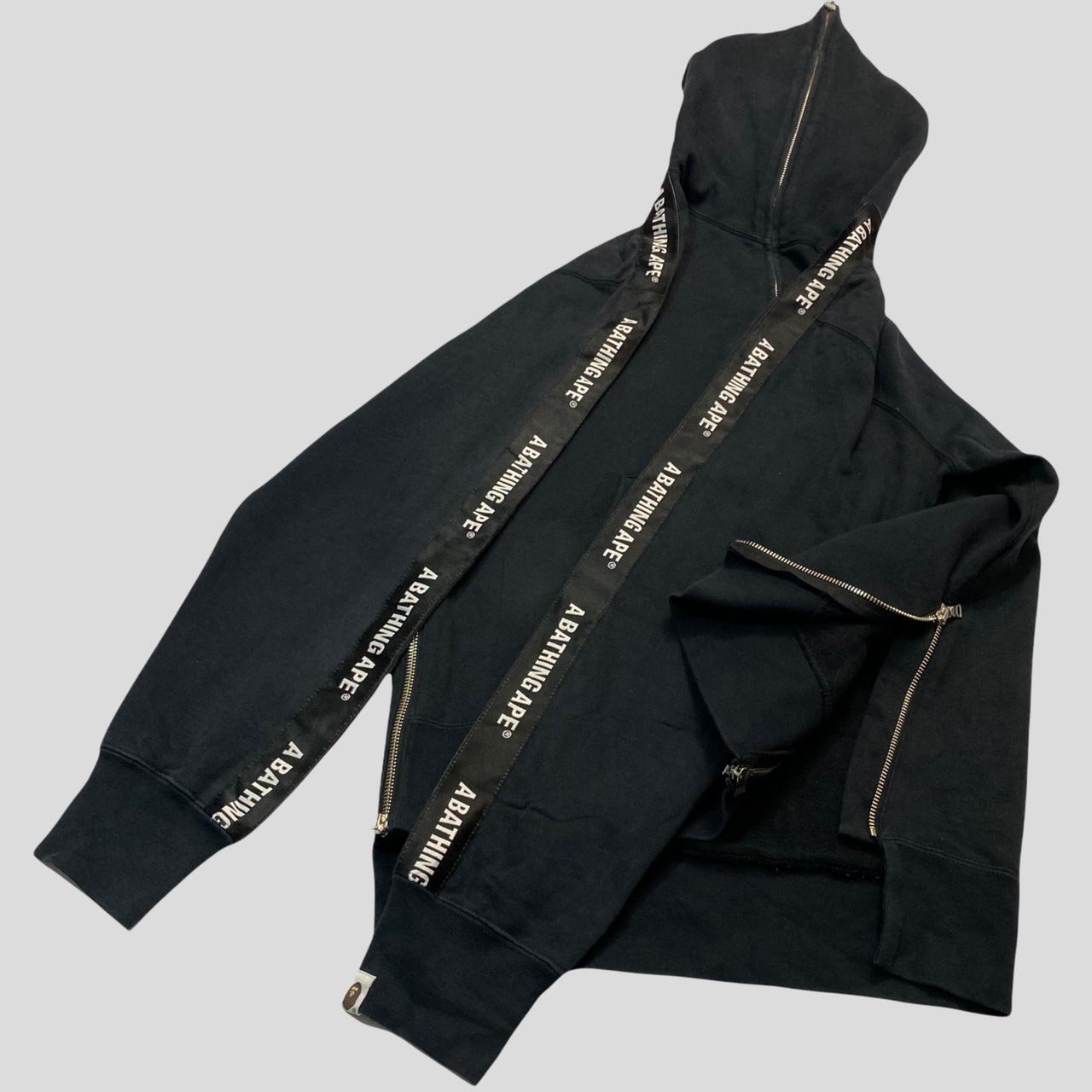 Bape Full Zip Tape Logo Hoodie M Bape Full Zip... Depop