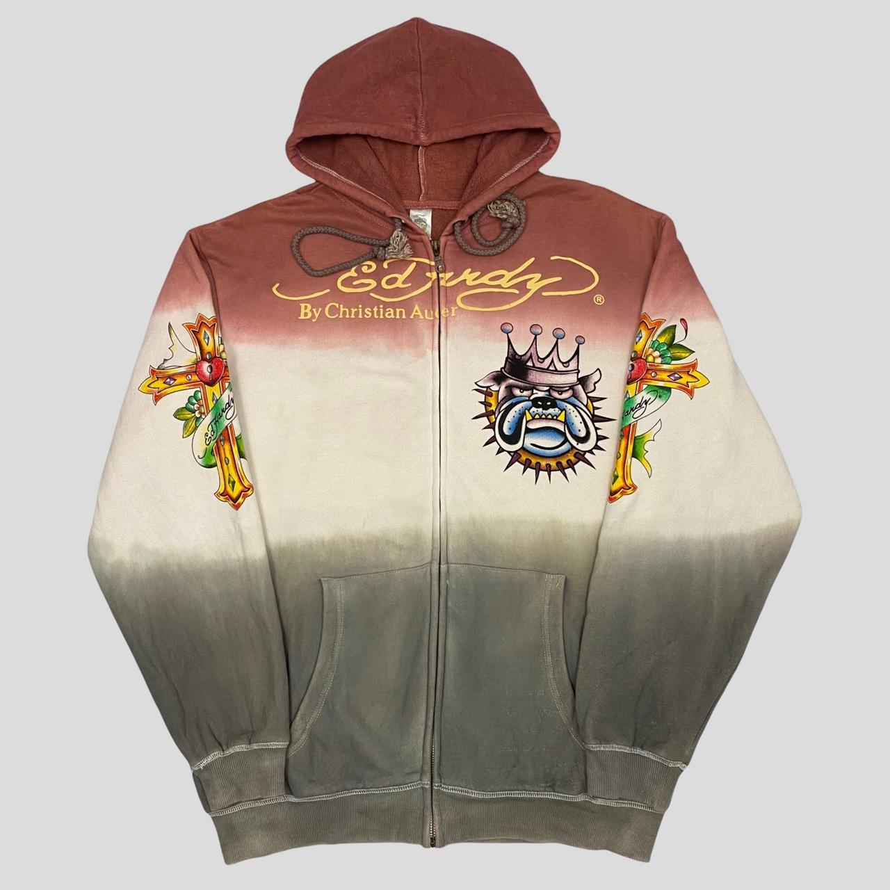 Christian Audigier 00's All over print Hoodie - | Depop Christian Audigier 00's All over print Hoodie - | Depop