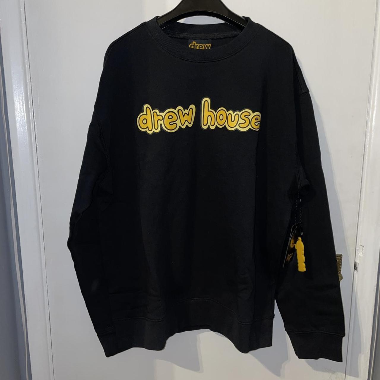 100% Authentic Drew House Crewneck Black Sweatshirt.... - Depop