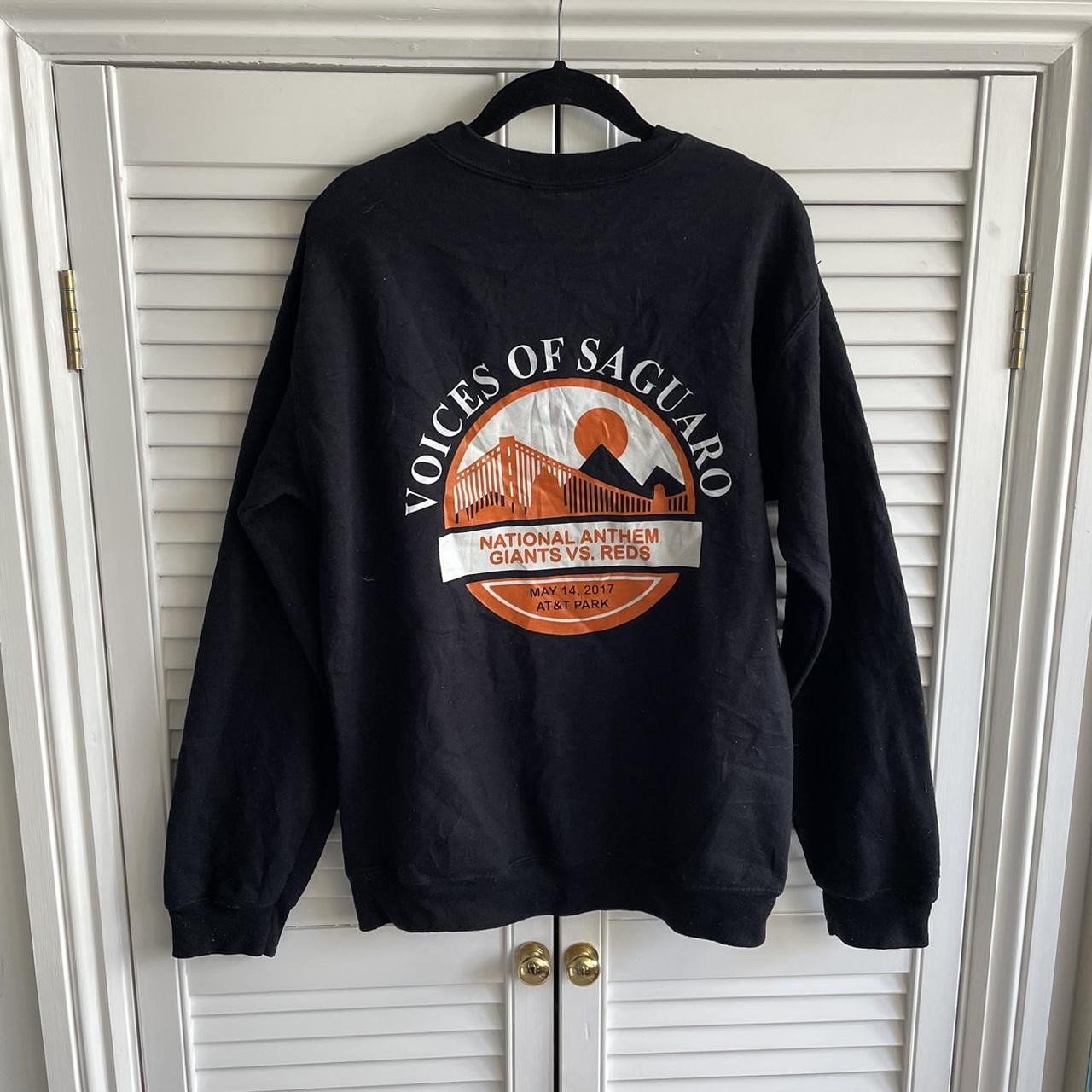 Men's Black and Orange Sweatshirt | Depop