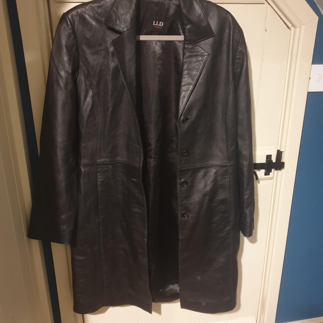 Size 14 LLD original real leather jacket, comes down... - Depop
