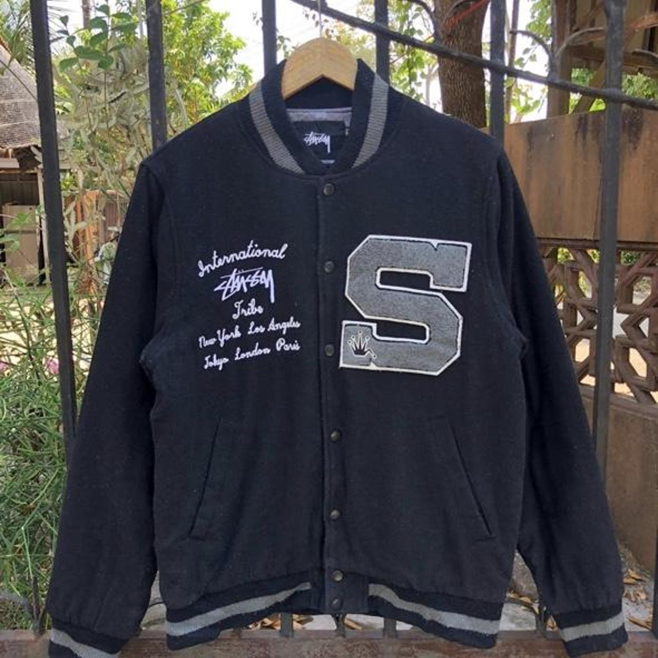 stussy vintage varsity jacket