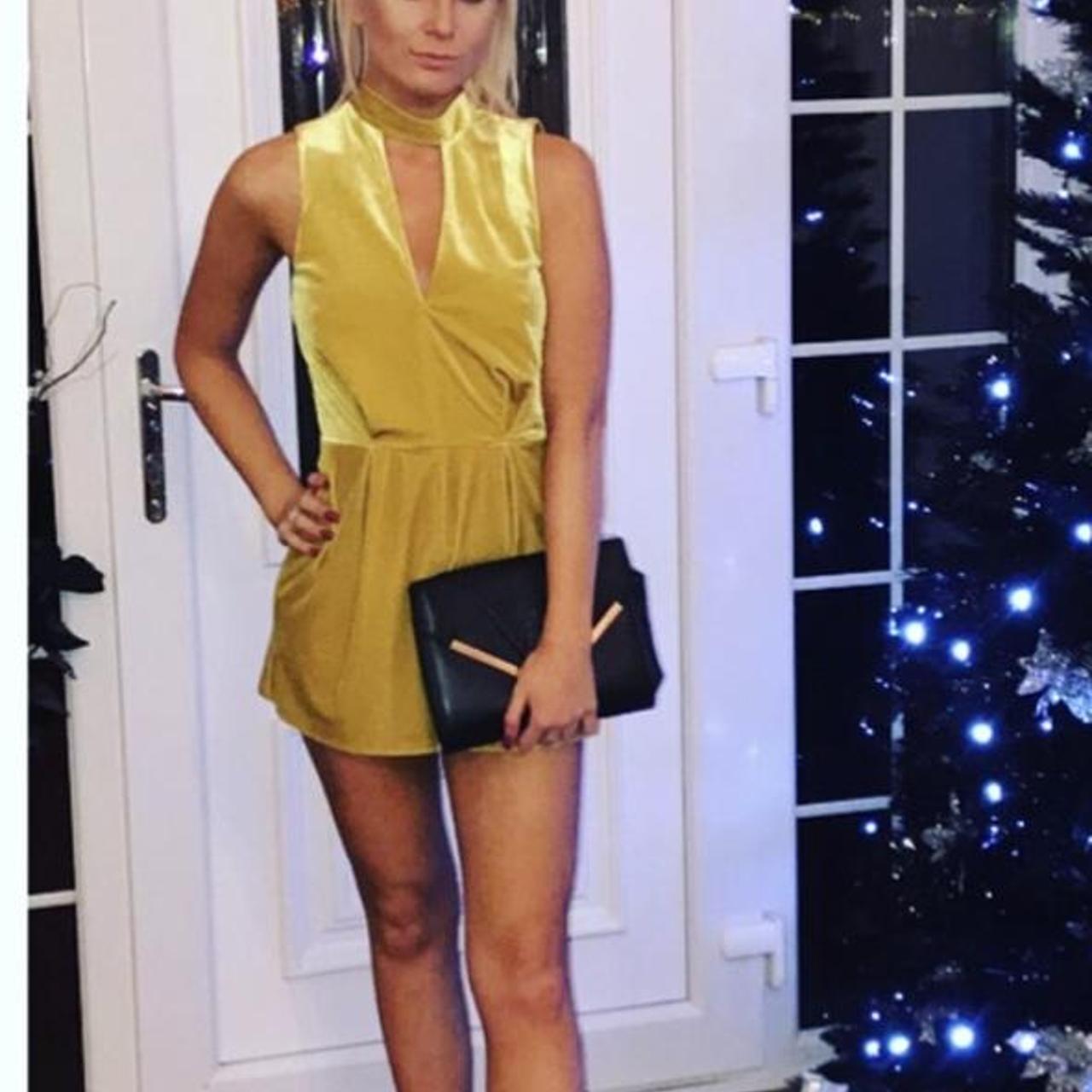 Topshop 2024 yellow playsuit