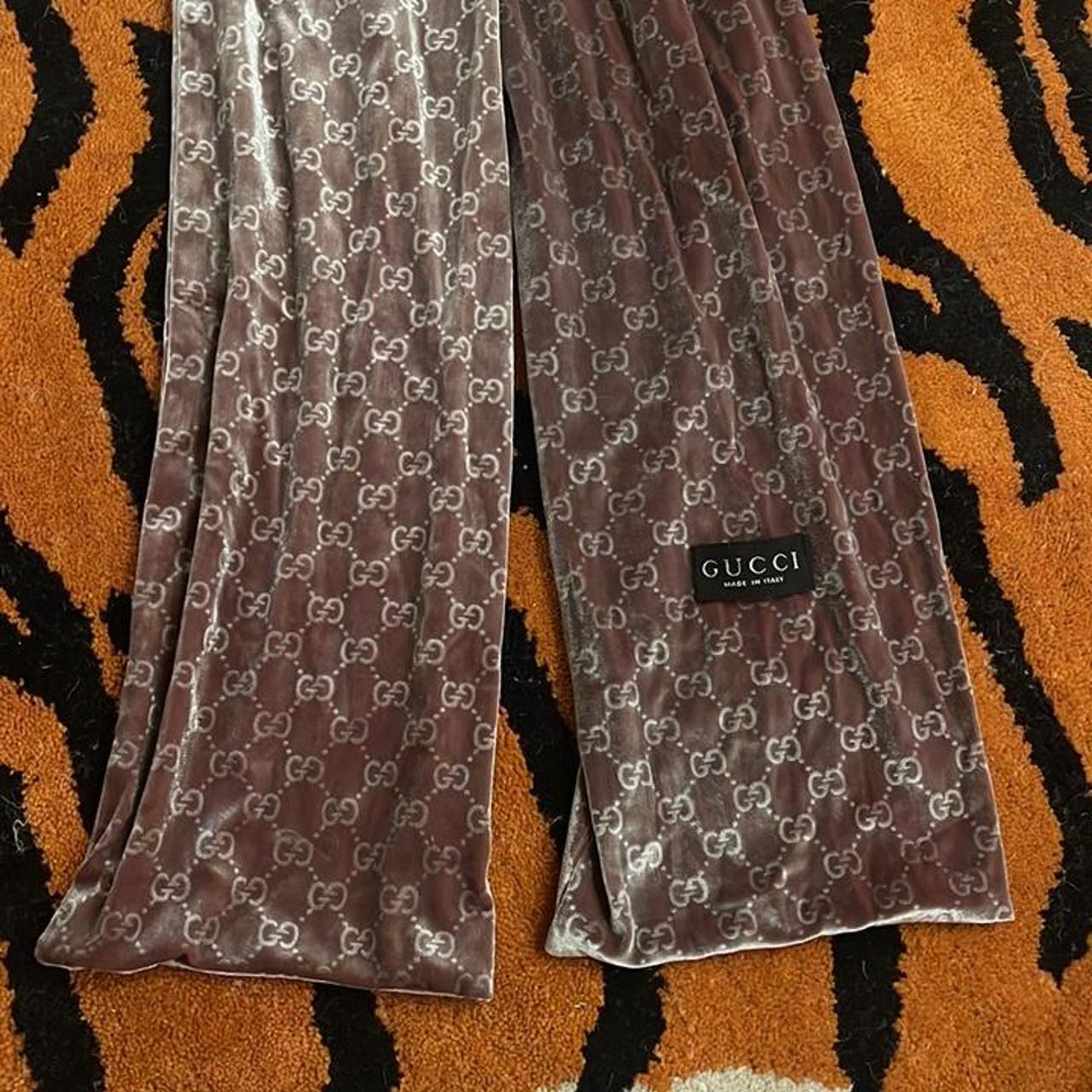 Authentic Gucci velvet scarf. Beautiful and soft - Depop