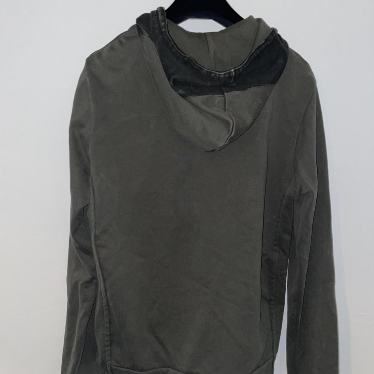 balenciaga green distressed hoodie. the quality is - Depop