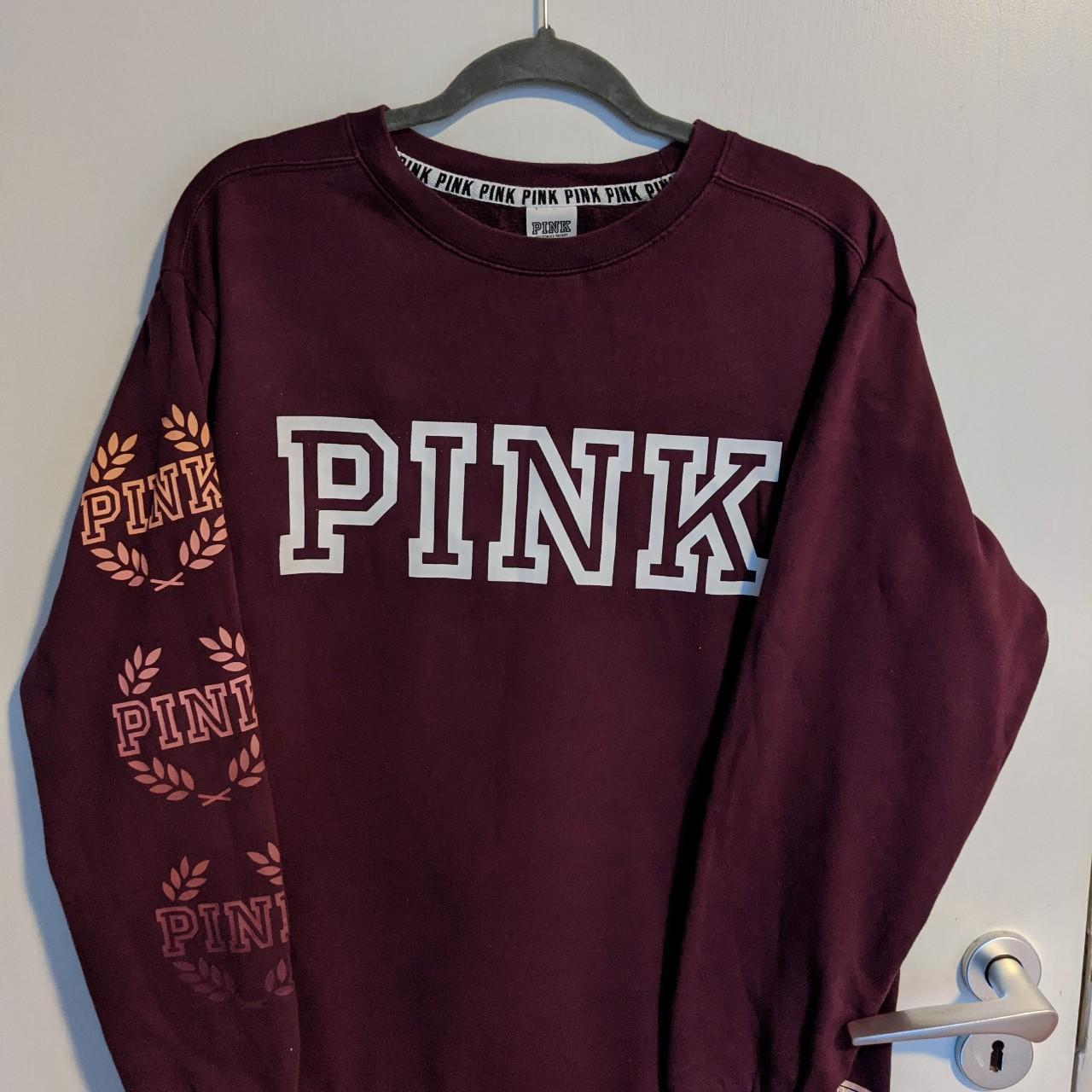 Pink victoria store secret burgundy sweater