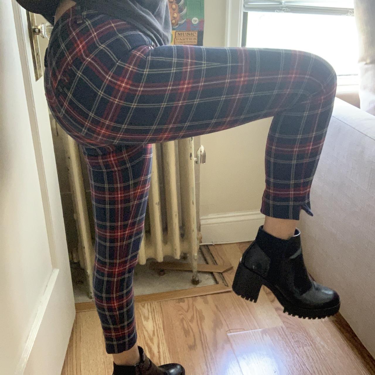 Plaid 2024 leggings zara