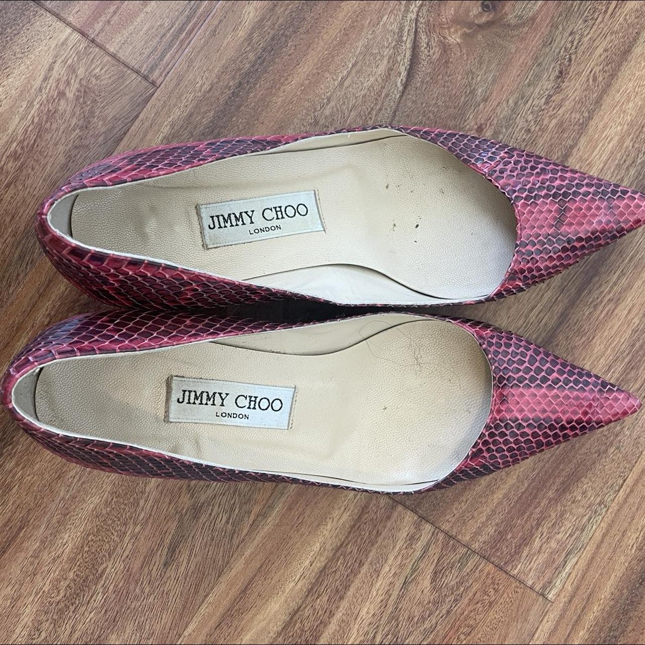 Jimmy choo clearance red flats