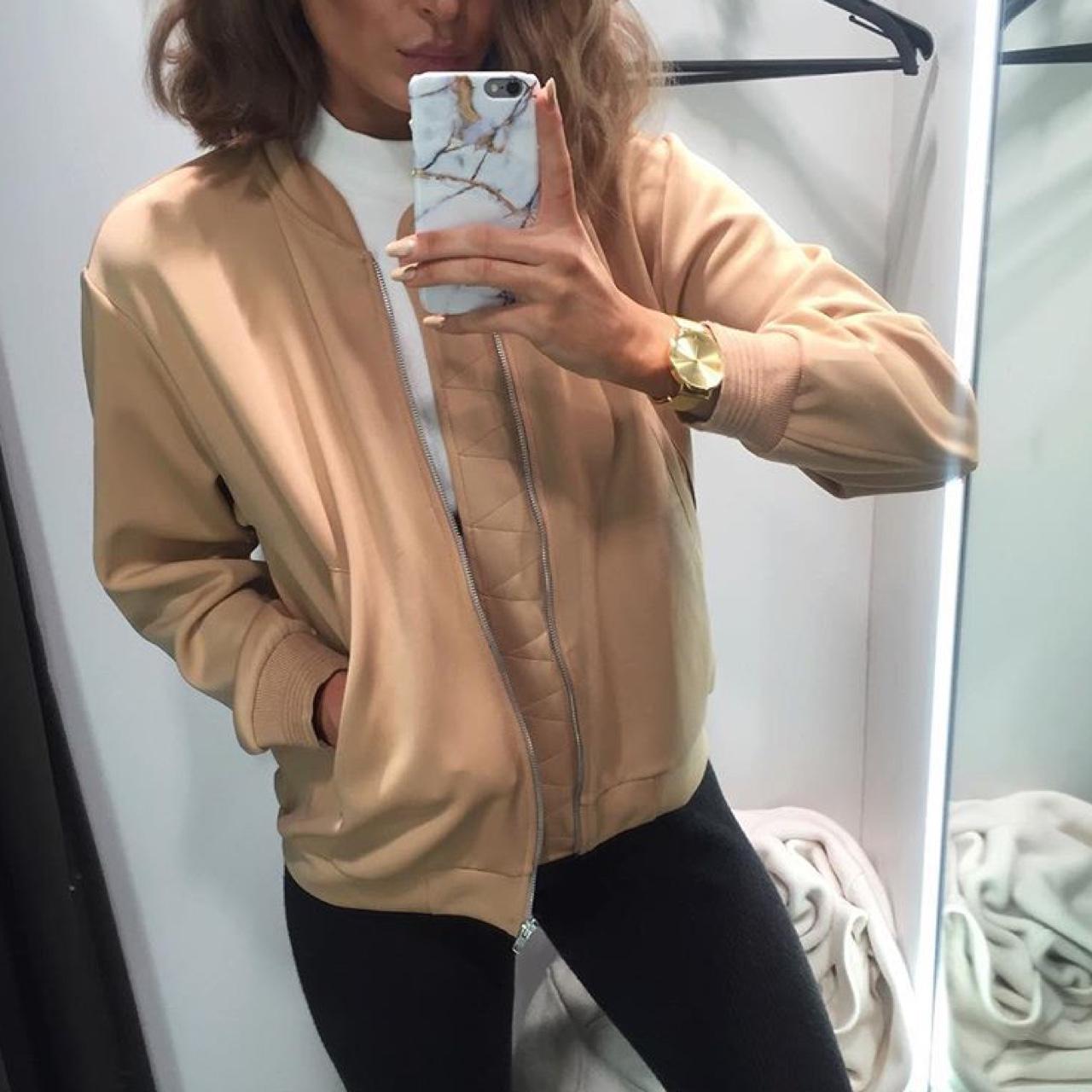 zara nude puffer jacket