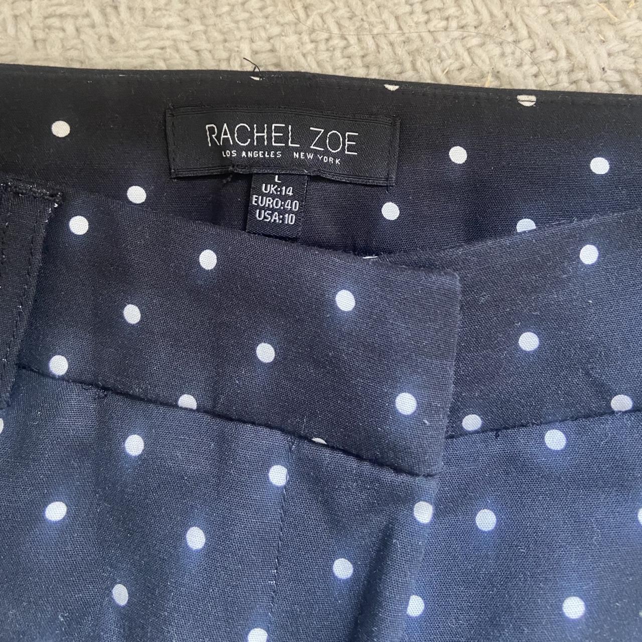 Rachel Zoe black and white polka dot trousers in... - Depop