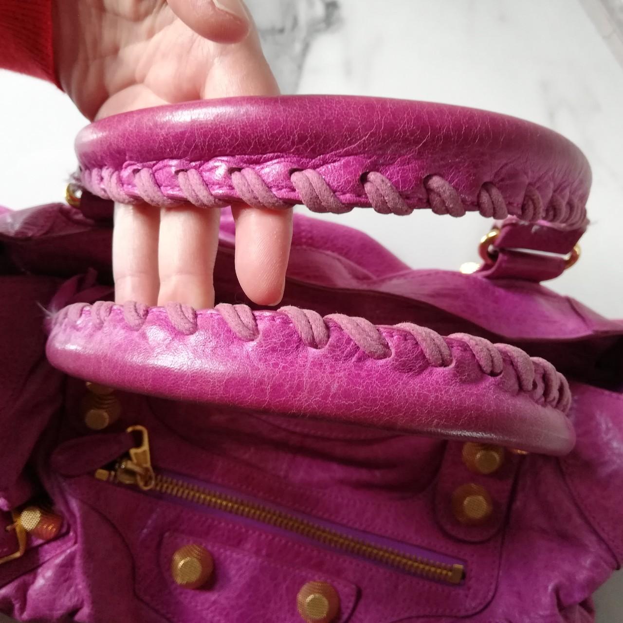 Balenciaga giant city magenta bag with