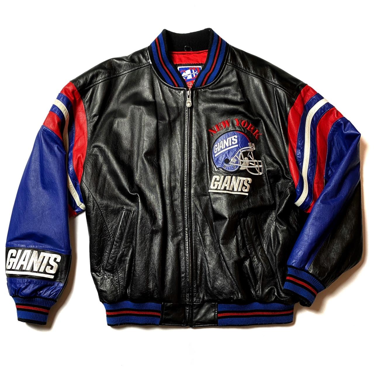 Vintage NY Giants Football Leather Jacket