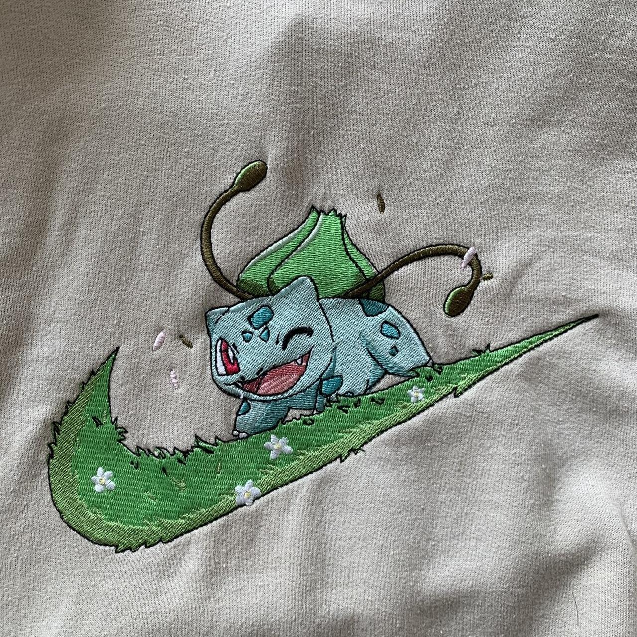 Nike x Pokemon Bulbasaur / Bisasan Hoodie Customized... Depop