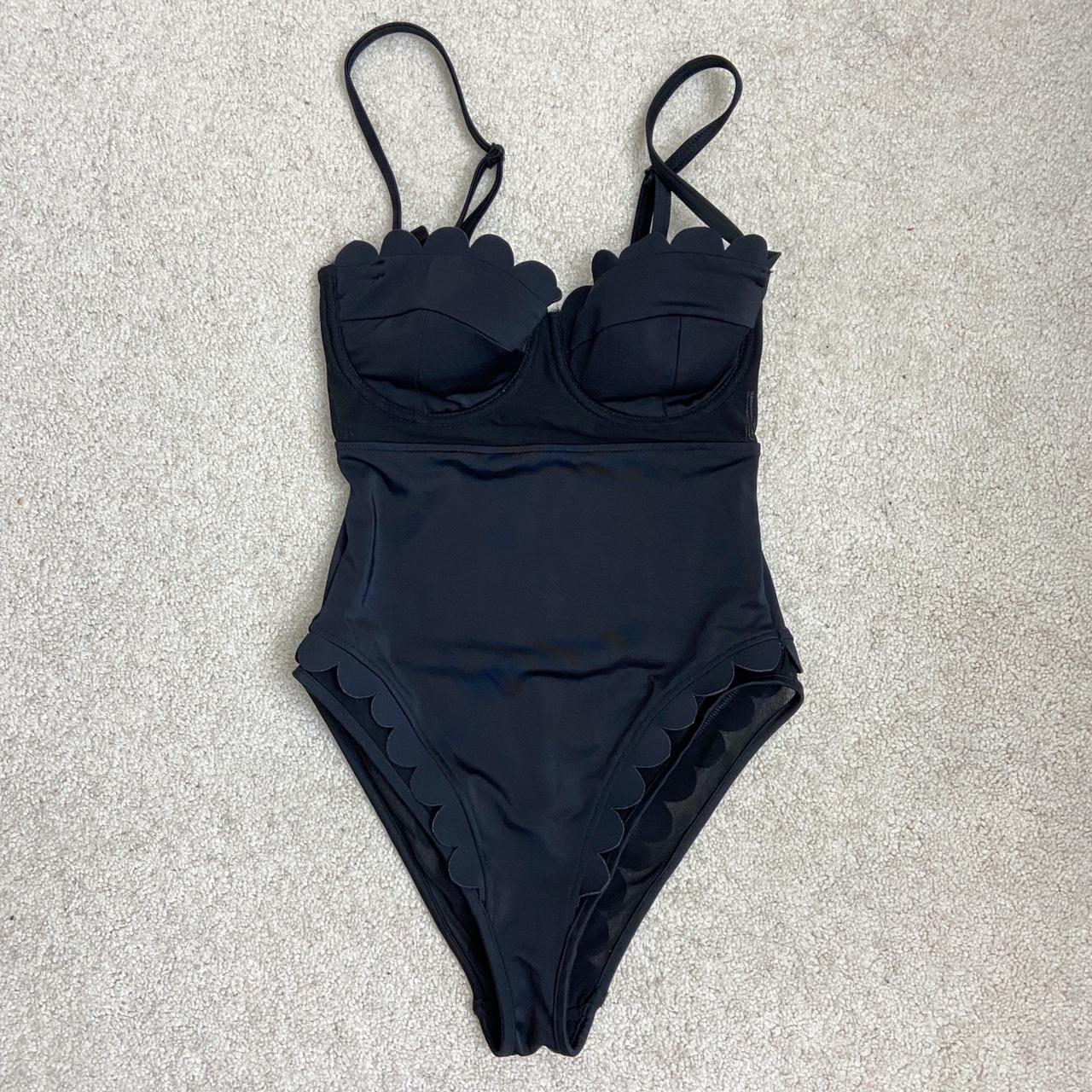 ASOS black scallop onepiece swimsuit! Super cute,... Depop