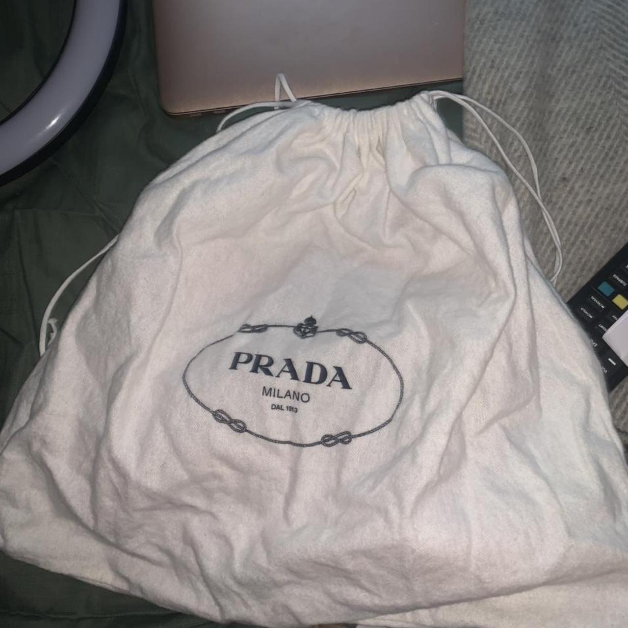 Pink prada nylon messenger / side / cross body bag... Depop