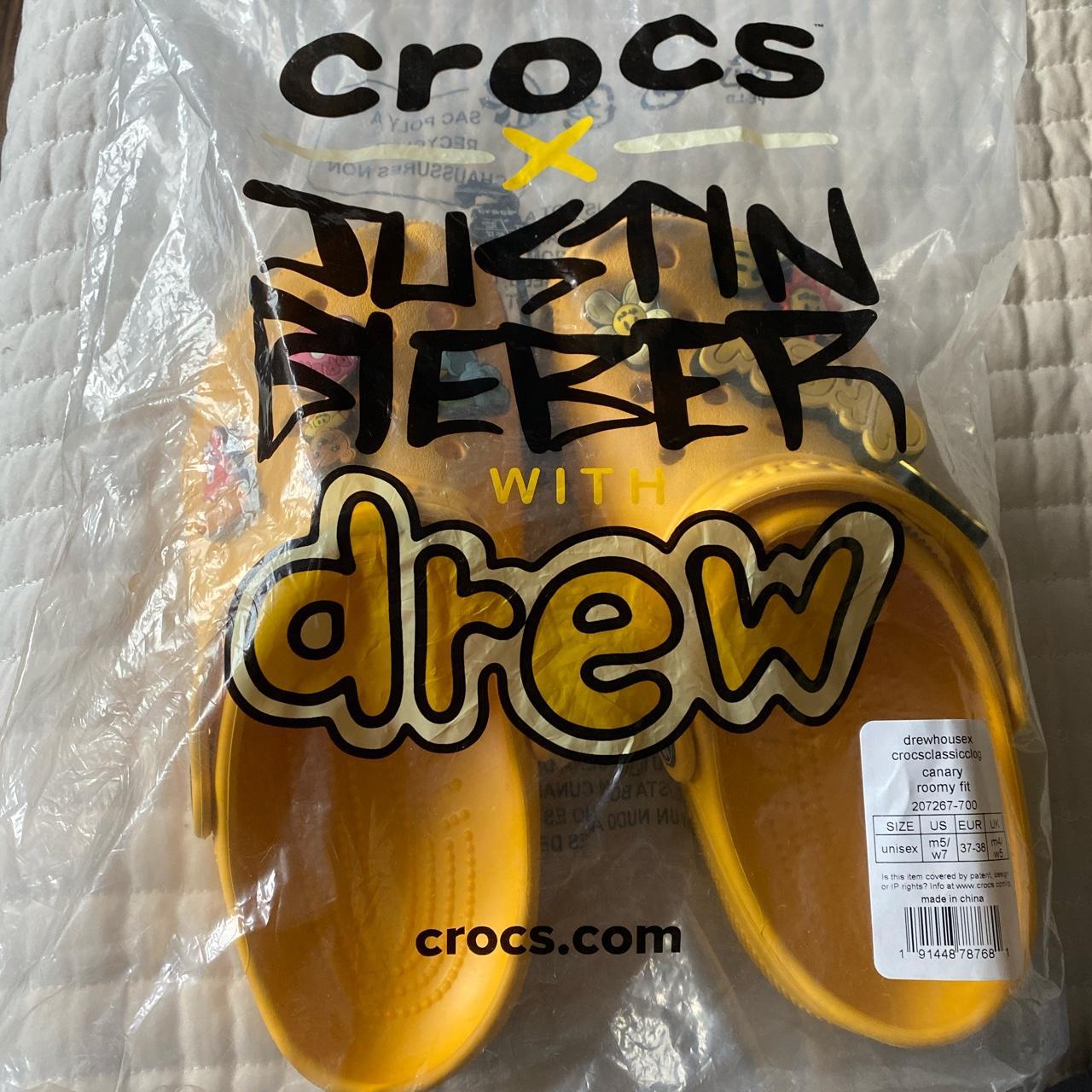 dead stock crocs x Justin Bieber size womens... Depop