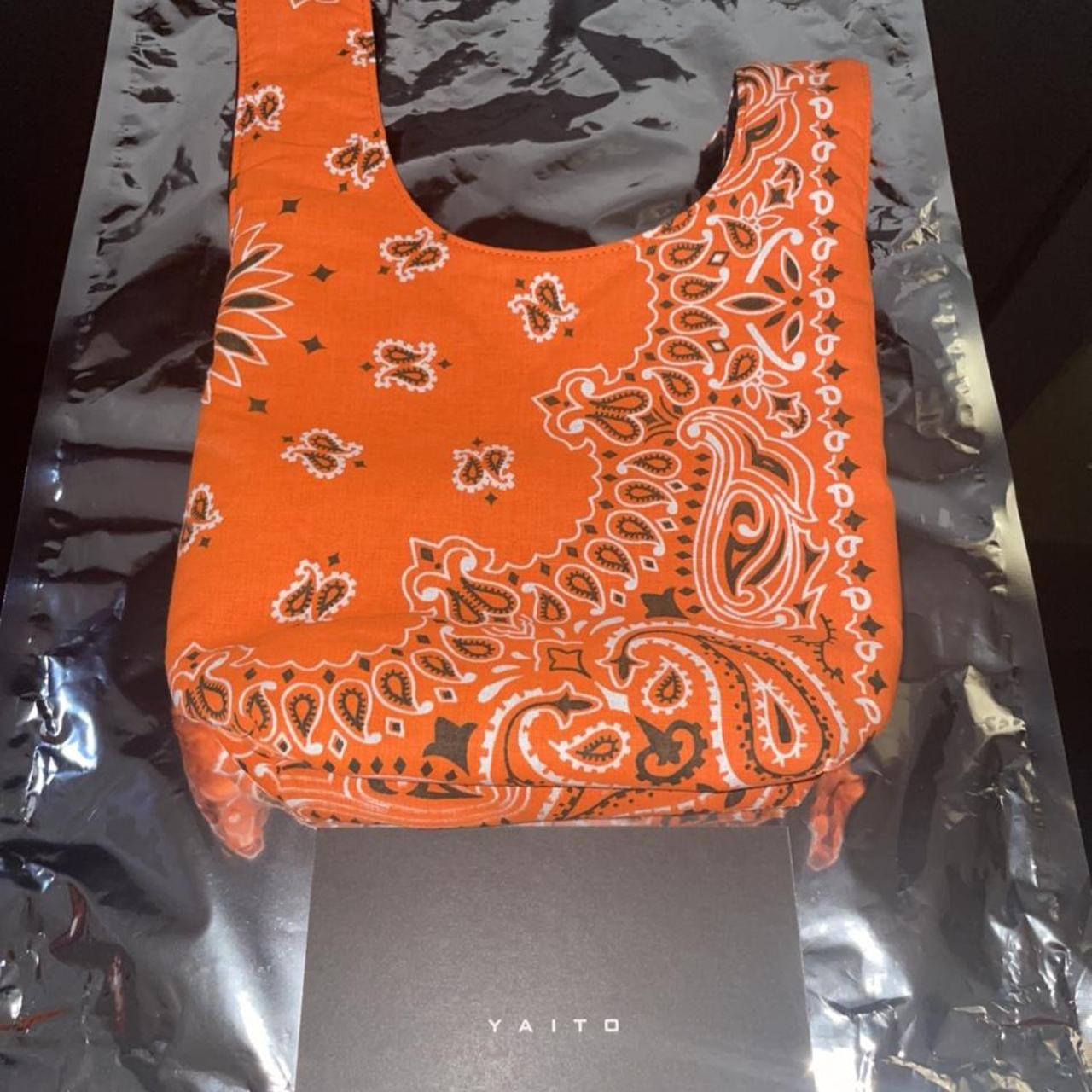 Carlton Yaito Knot Bag Brand new Orange Paisley One... Depop