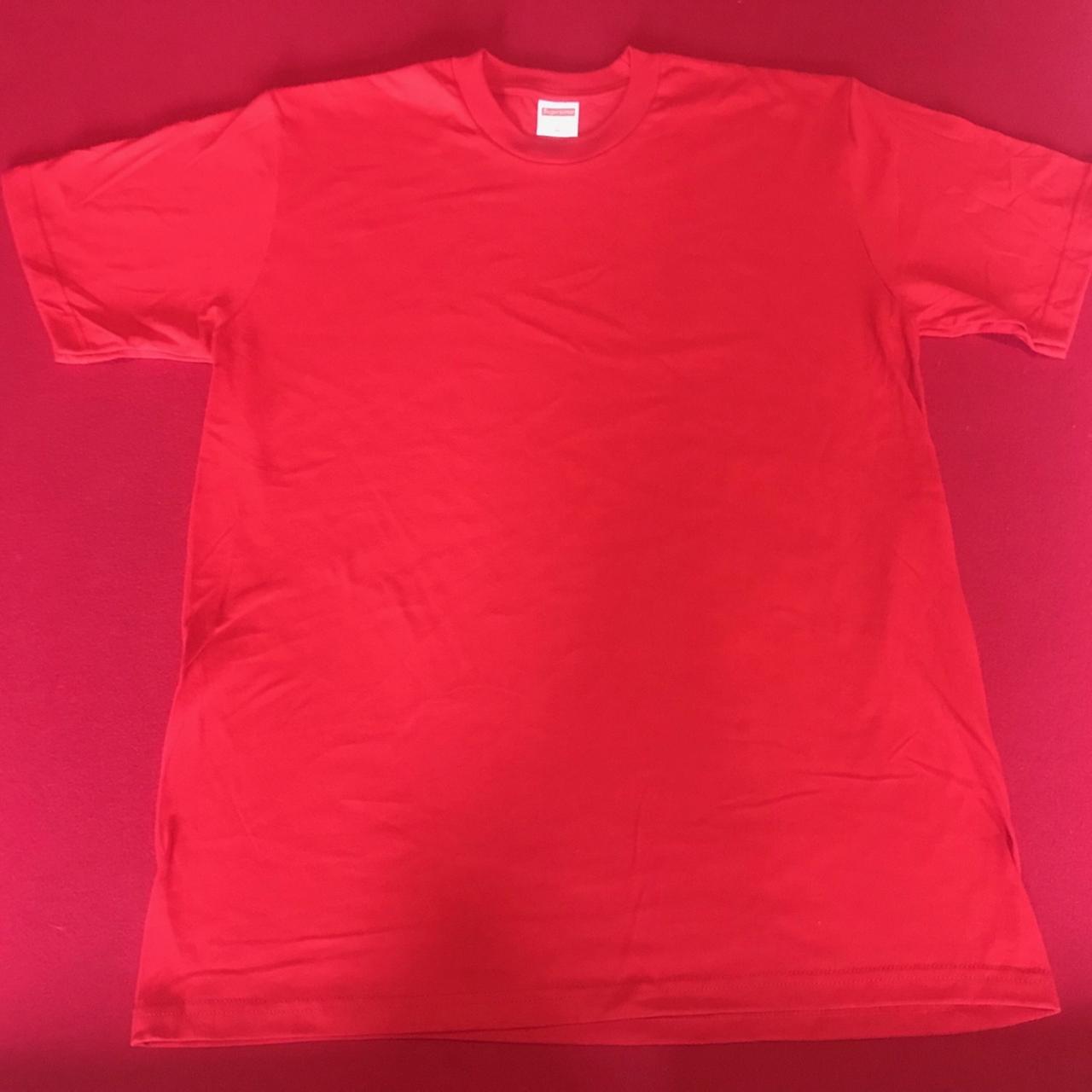 Supreme Blank Tee - Black Or Red Authentic