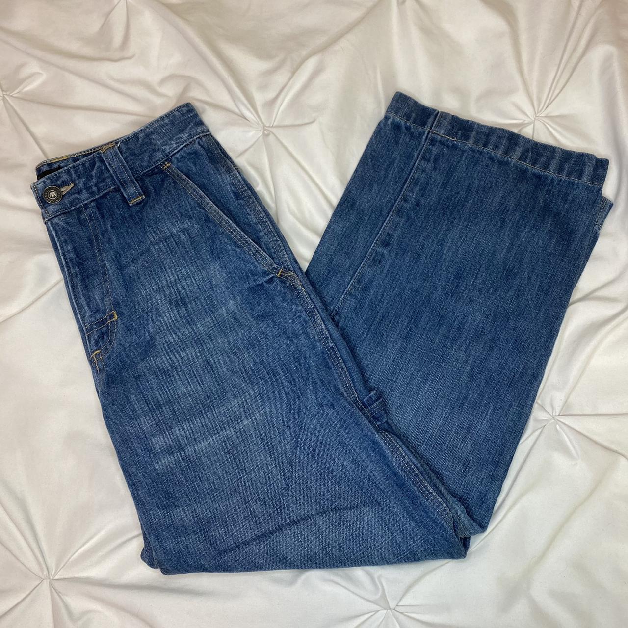 Old Navy Denim Painter Pants medium wash denim... - Depop