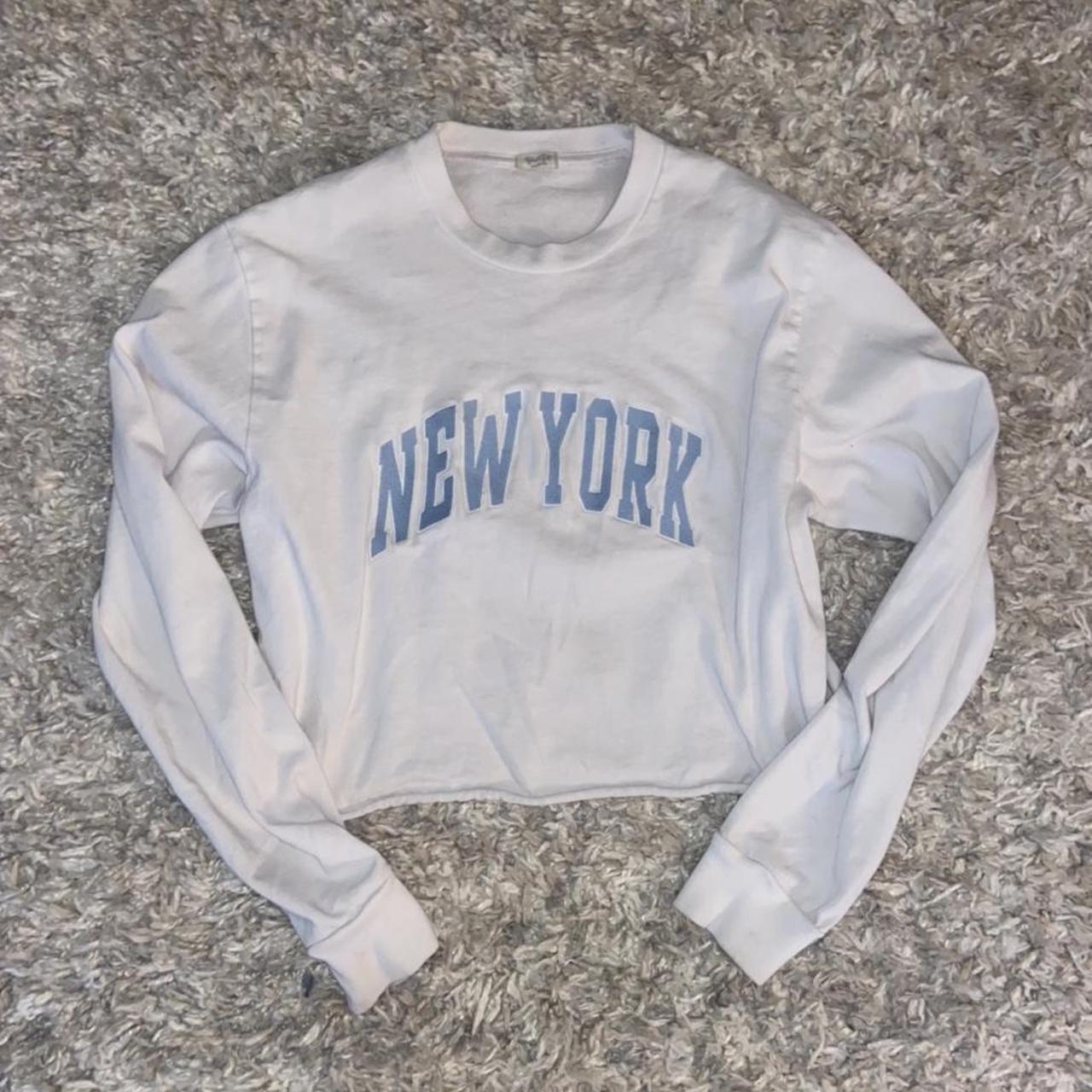 NO PAYPAL Brandy Melville New York long sleeve top.... Depop