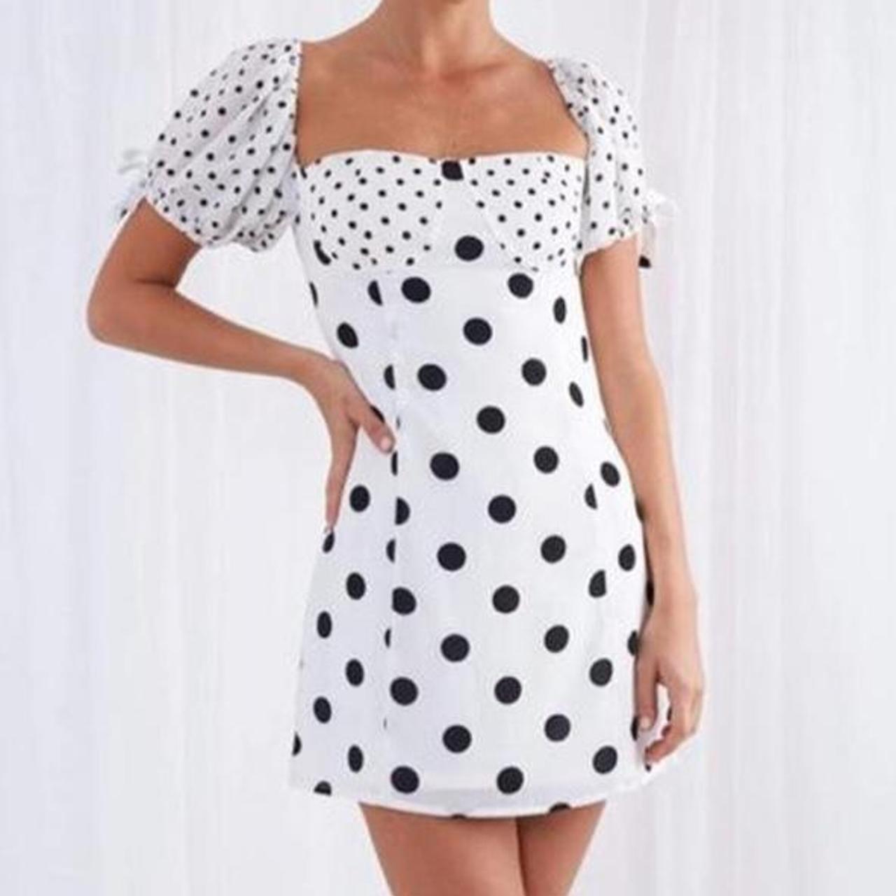 PRETTY LAVISH polka dot mini dress Size 10