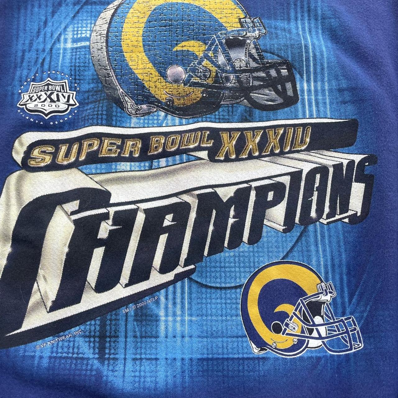 vintage 90s 00s SPL 28 St. Louis Los Angeles Rams Sweatshirt Super Bowl  XXXIV XL