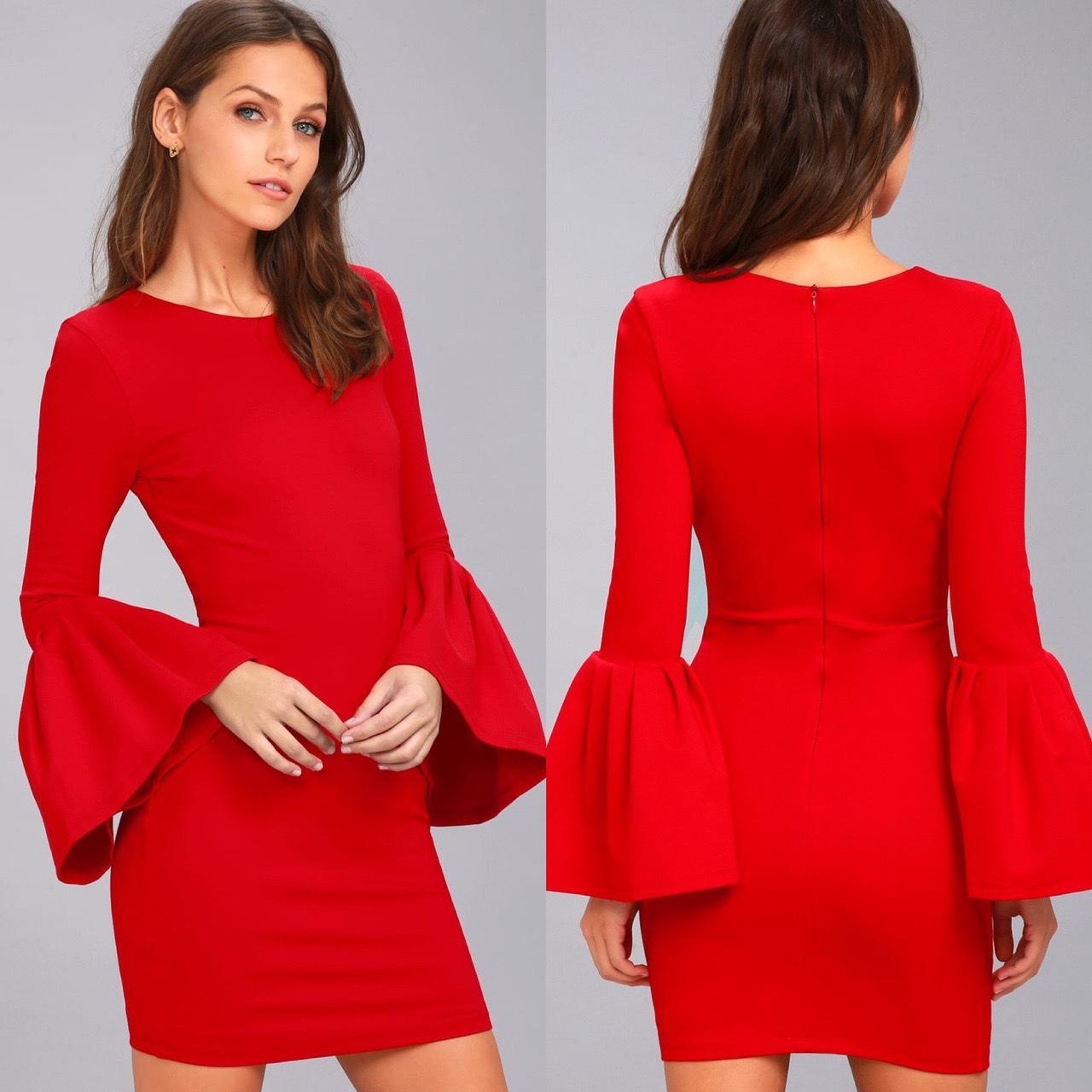lulus red dress