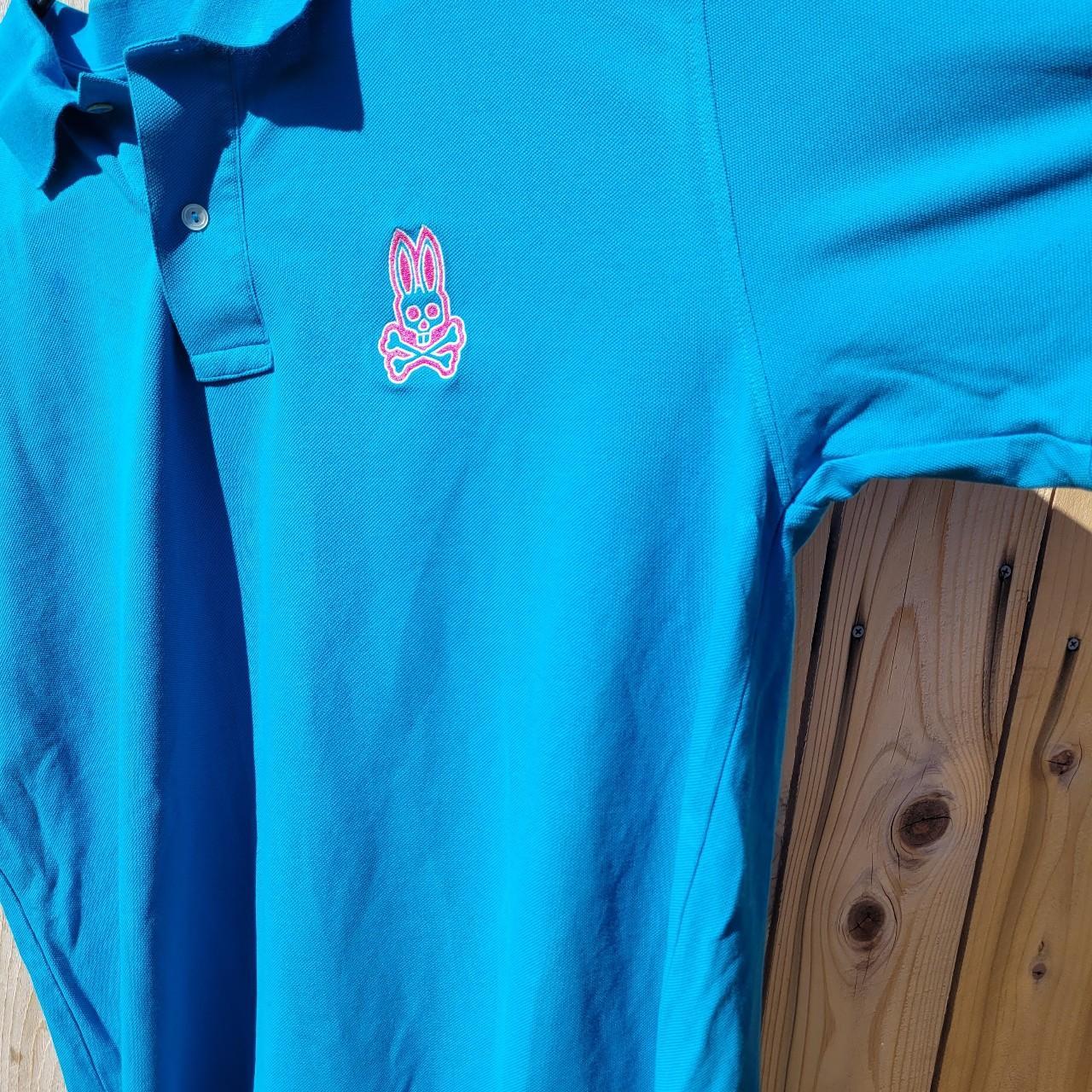 Psycho Bunny Men's Blue and Pink Polo-shirts (3)