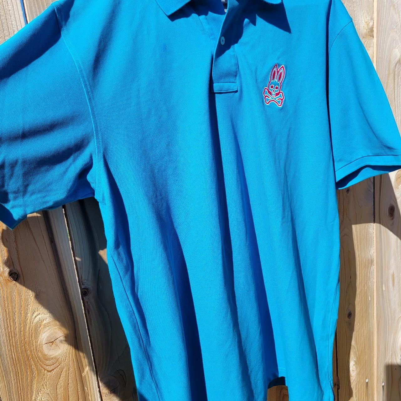 Psycho Bunny Men's Blue and Pink Polo-shirts (4)
