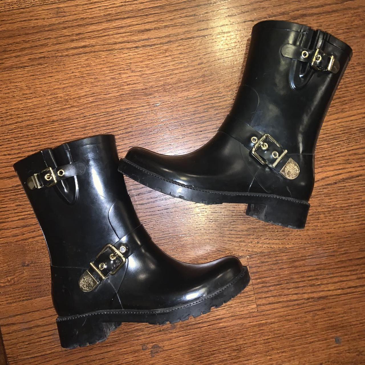 Vince Camuto hinch moto rain boots Size 9