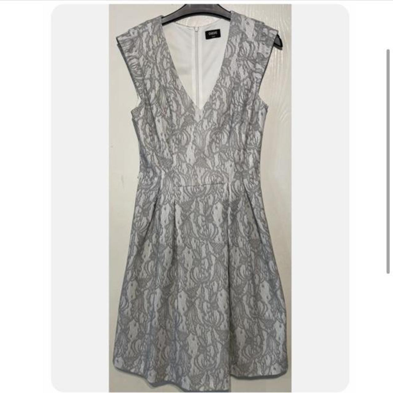 Oasis grey lace top dress