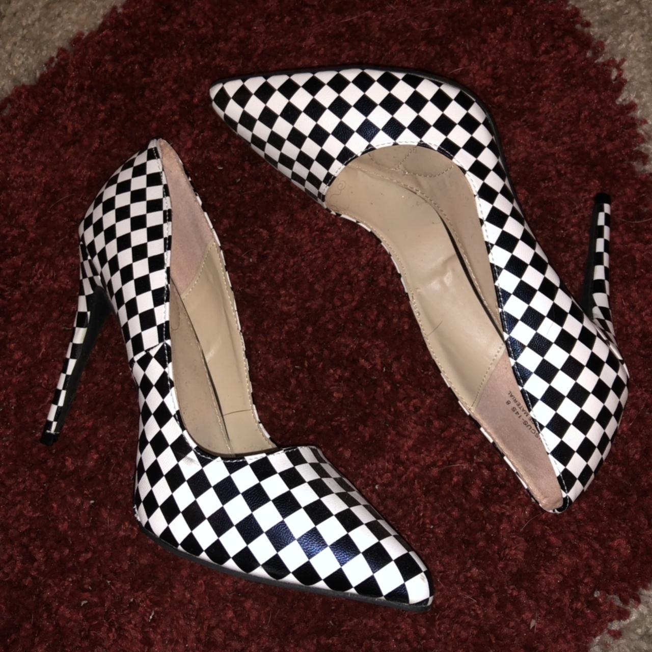 checkerboard heels