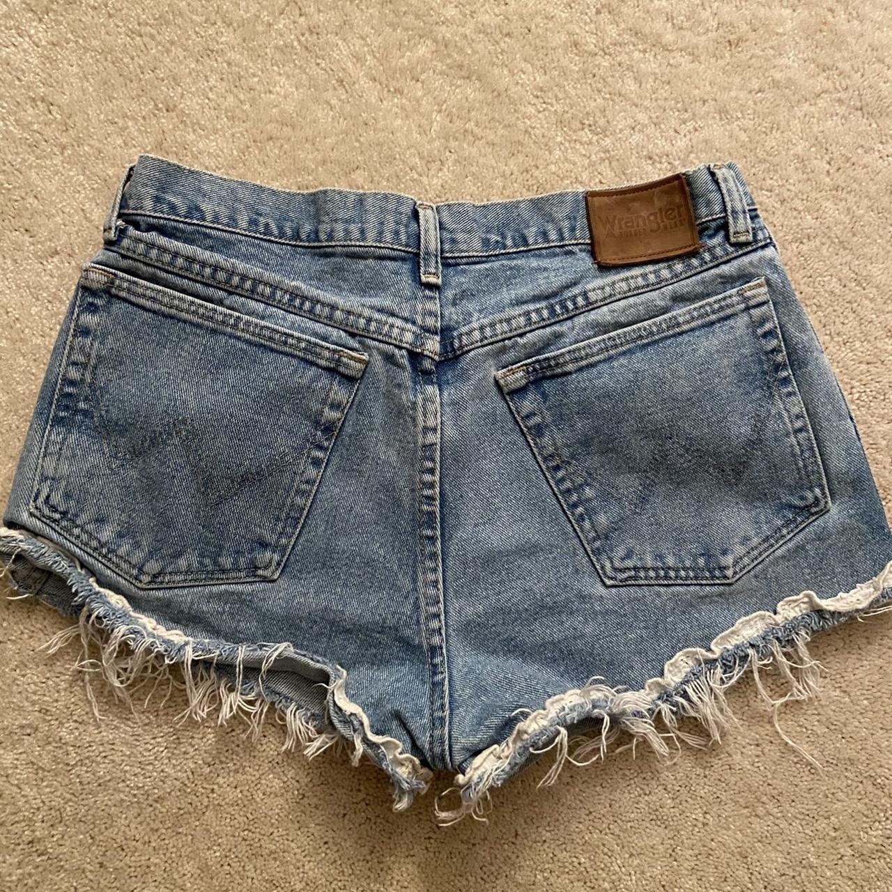 Vintage 90s Women Wrangler Lace Denim Distressed... - Depop