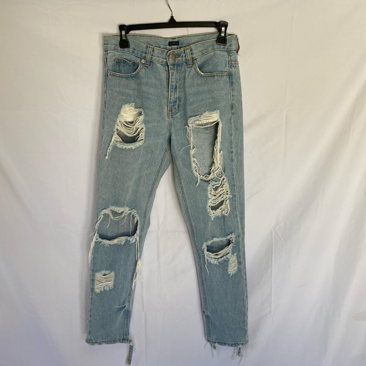 Brandy Melville high waisted ripped jeans size XS.... Depop