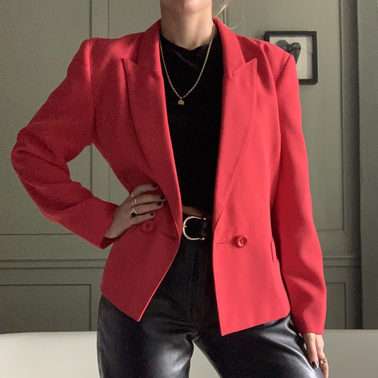 80s red blazer