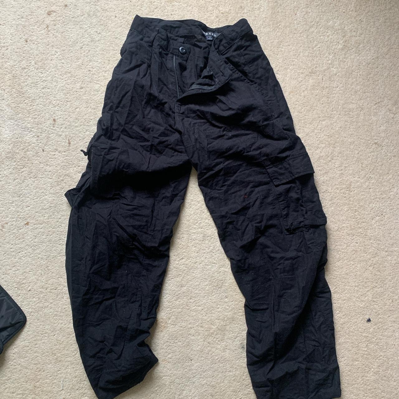 Motel rocks black cargo pants. Worn by olivia neill... Depop