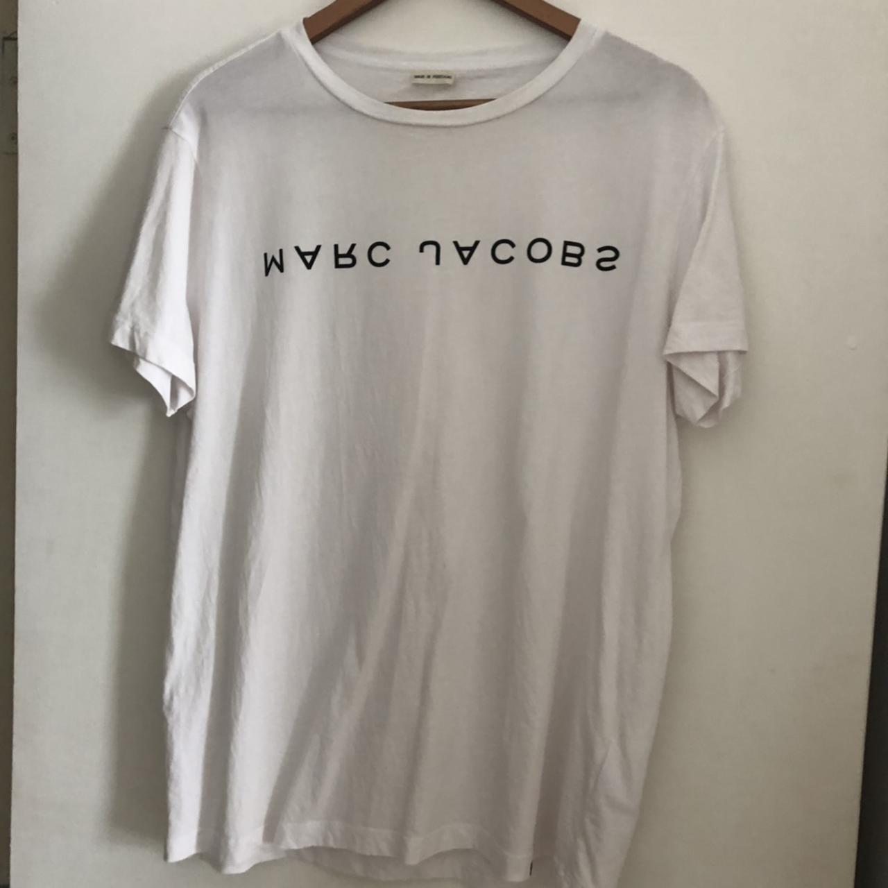 Marc Jacobs White with backwards spell