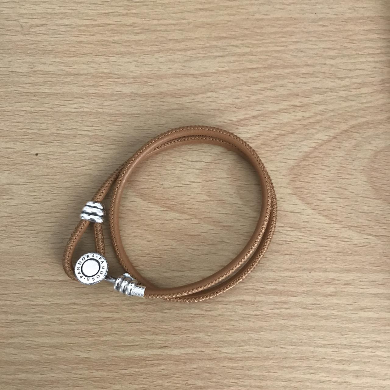 Pandora golden tan sales leather bracelet