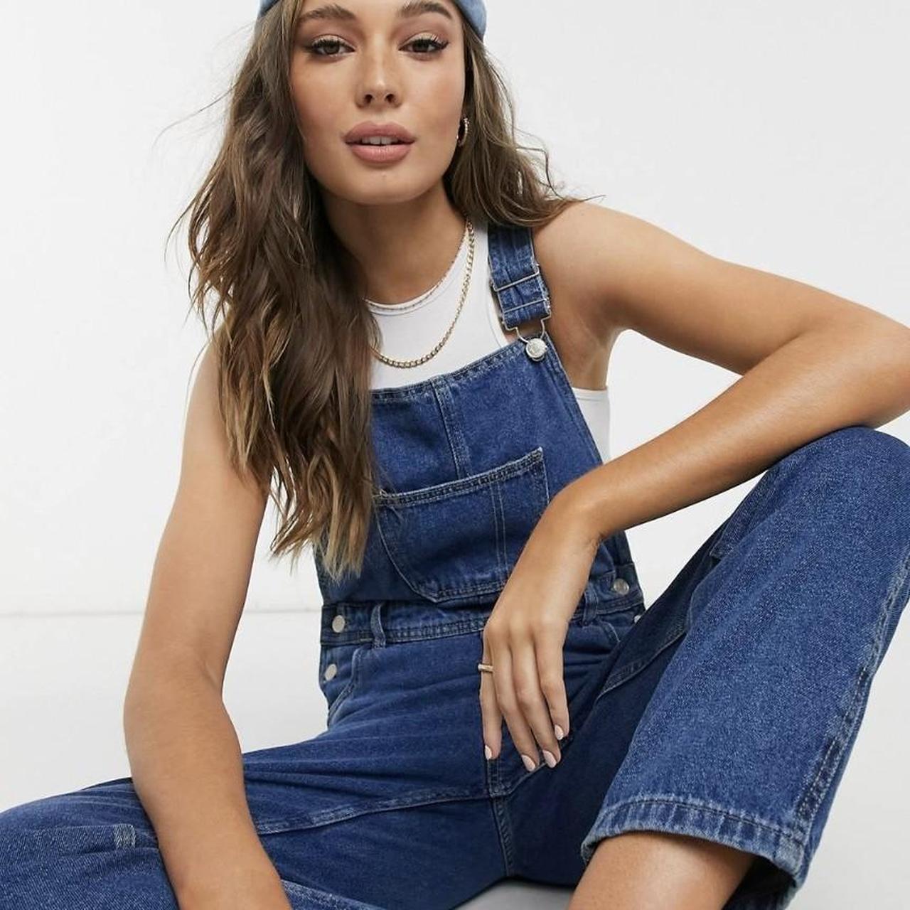 Urban Bliss Women's Blue Dungarees-overalls | Depop