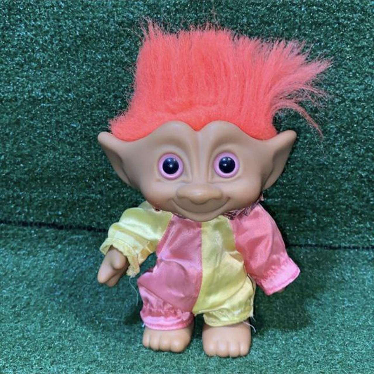 Vintage Treasure Troll By Ace Novelty! 6” Orange... - Depop