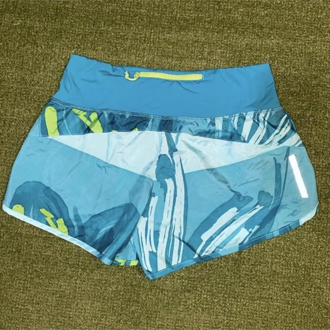 Salomon Advanced Skin Active Dry Teal Blue Running Shorts Built In Underwear  XS